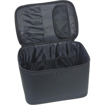 Kadernícky kufrík textilný čierny